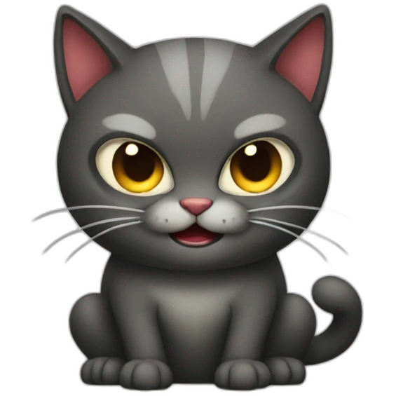 evil cat emoji