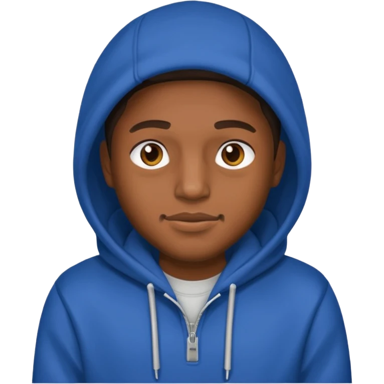 Guy in a hoodie with grills emoji