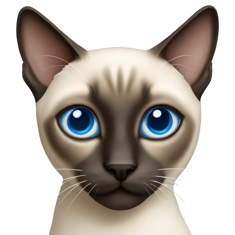 Siamese cat blue eyes  emoji