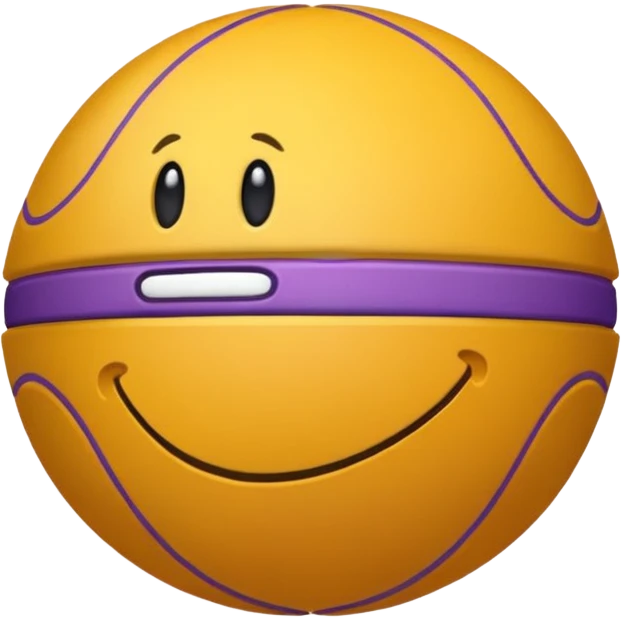 bola lgbtq+ roxo e branco emoji