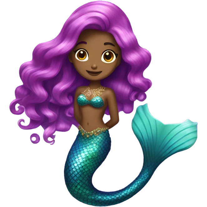 Mermaid Violet  emoji