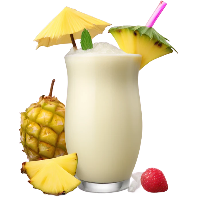 Chic pina colada smoothie emoji
