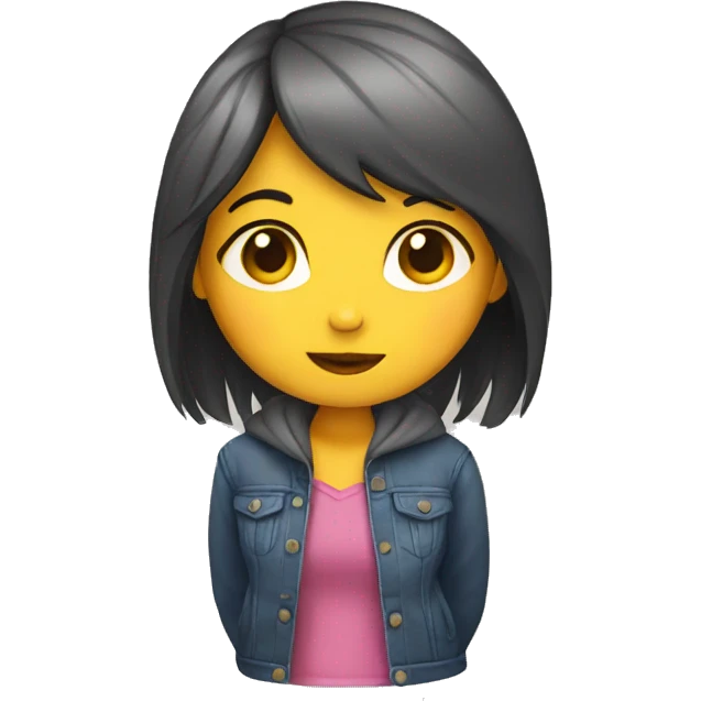 Shy girl emoji