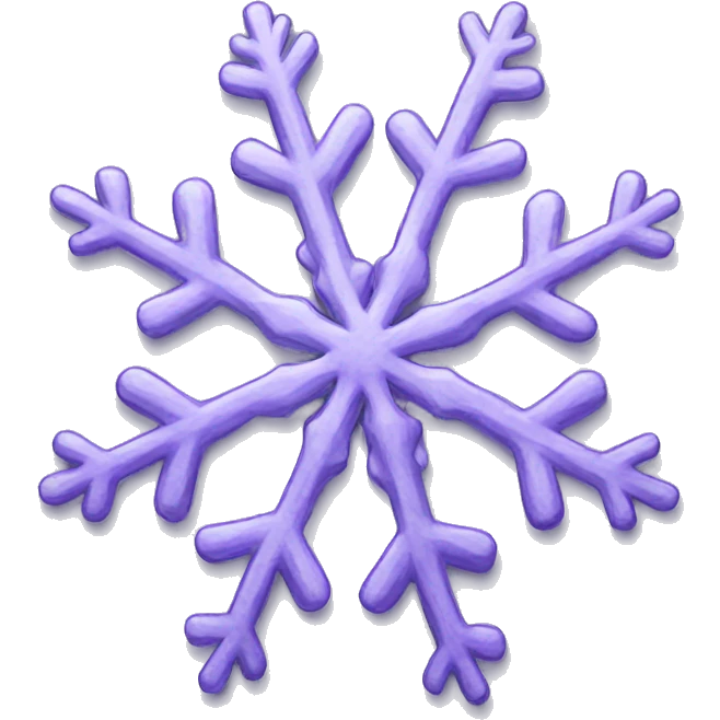 Lavender snowflake  emoji