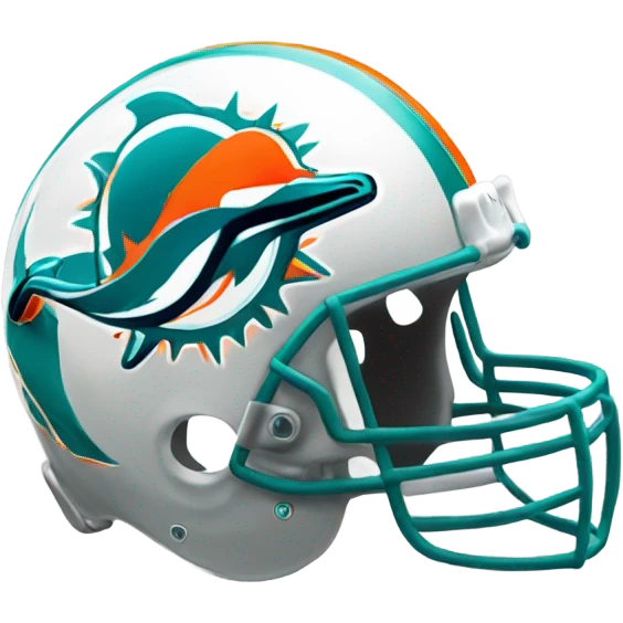 Miami dolphins helmet  emoji