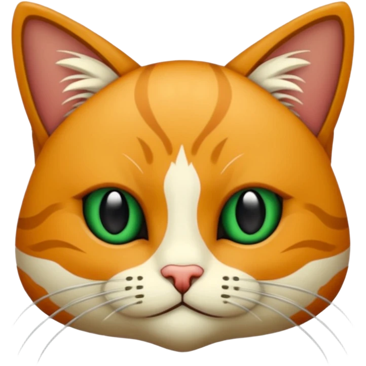 Bir siyah renkli kedi gözleri yeşil ve oturuyor emoji