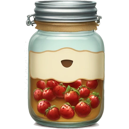vintage jam jar emoji