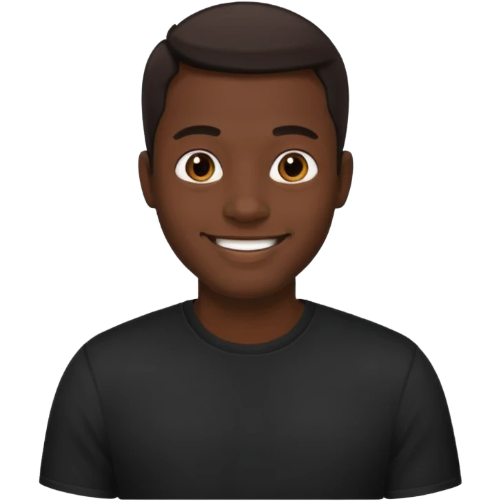 ⁶🤷🏾‍♂️⁷ change color of the shirt to black  emoji