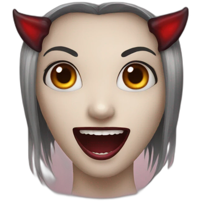 Vampire, girl,pleasure emoji