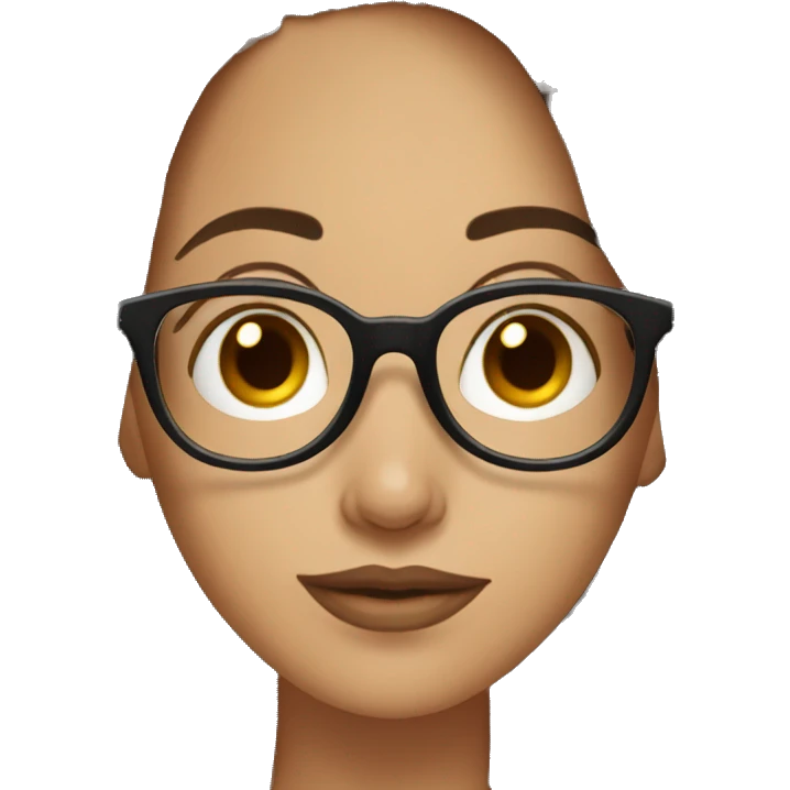 brunette with glasses, drinking coffee  emoji