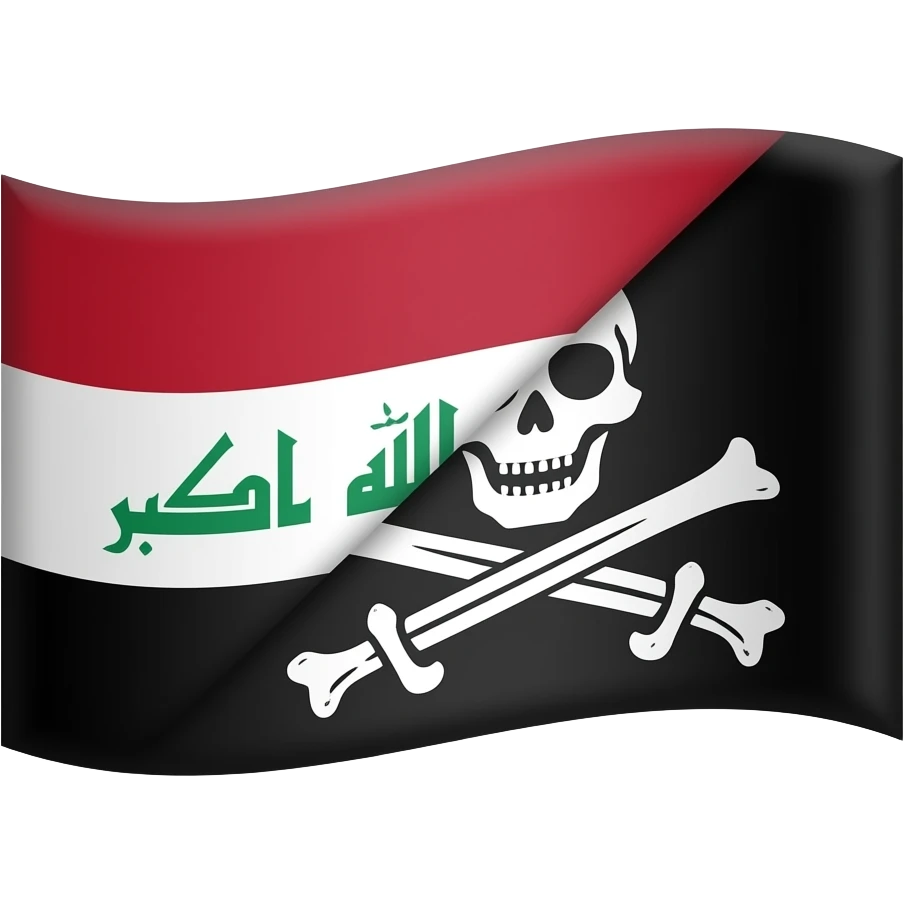 🏴‍☠️🇮🇶ادمج العلمين emoji