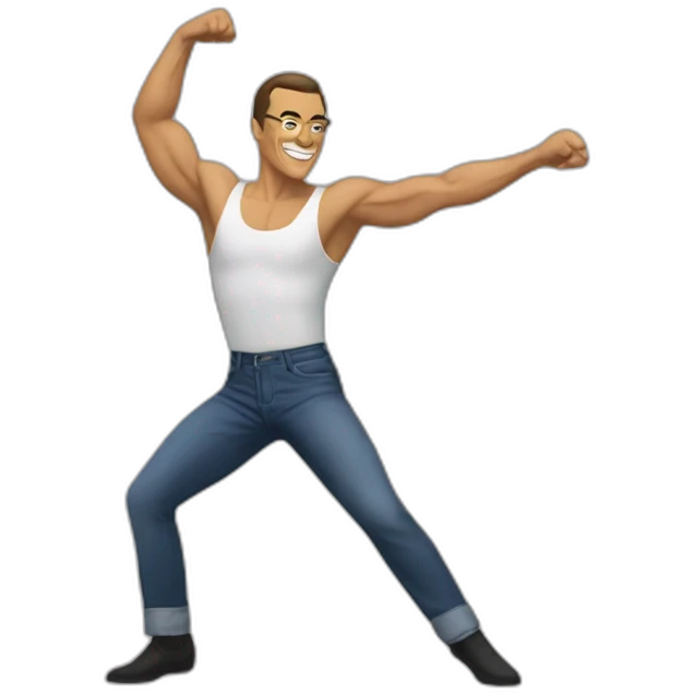 Jeanclaude-vandamme-dancing emoji