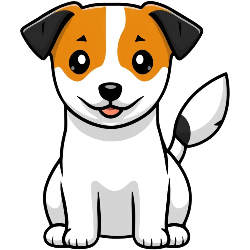 Jack Russell Terrier dog emoji