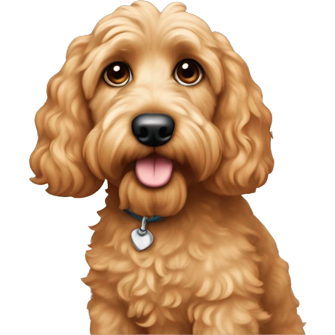 apricot colored cockapoo emoji