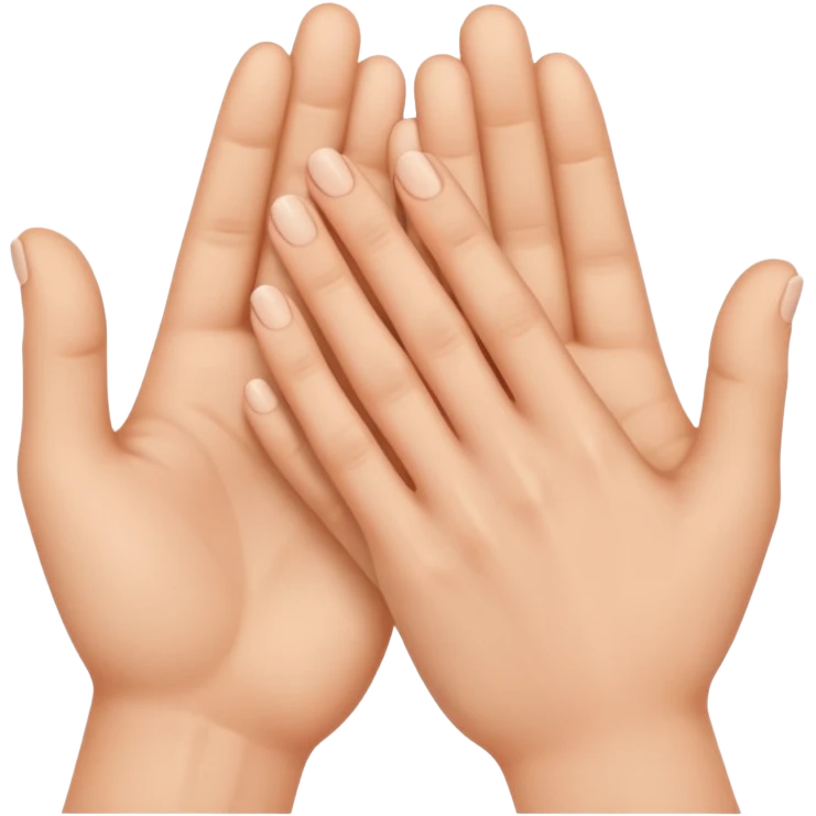 Two hands holding each other  emoji