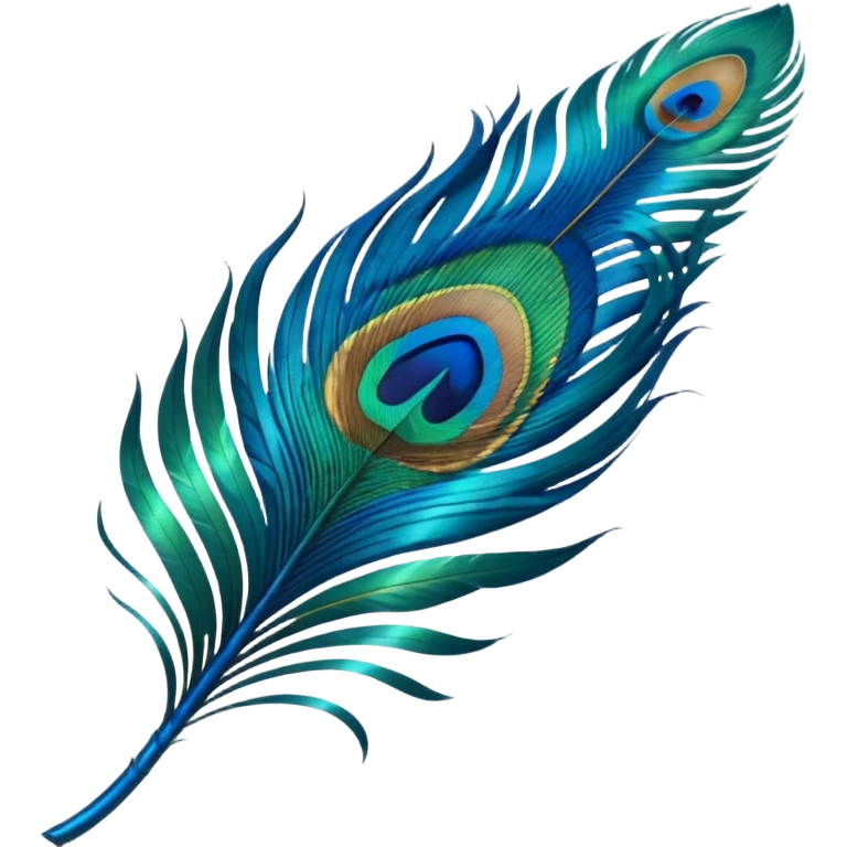 Peacock feather emoji