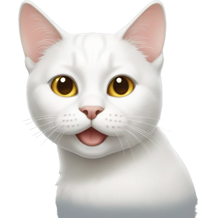 White cat emoji