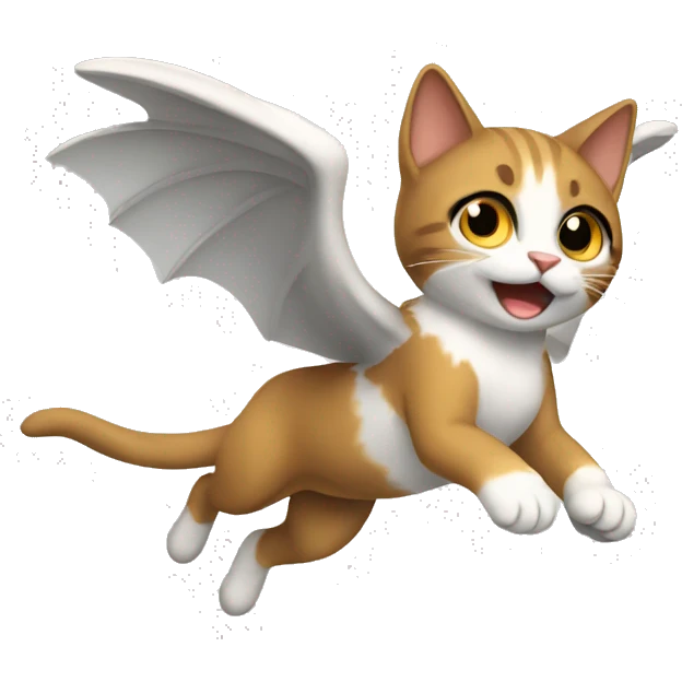 Gato volando emoji