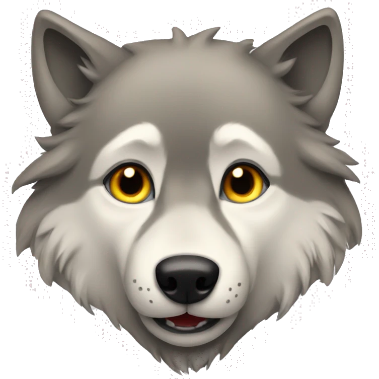 wolf in love emoji