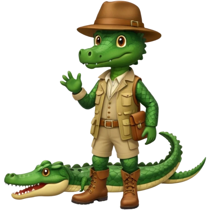 explorer crocodile emoji
