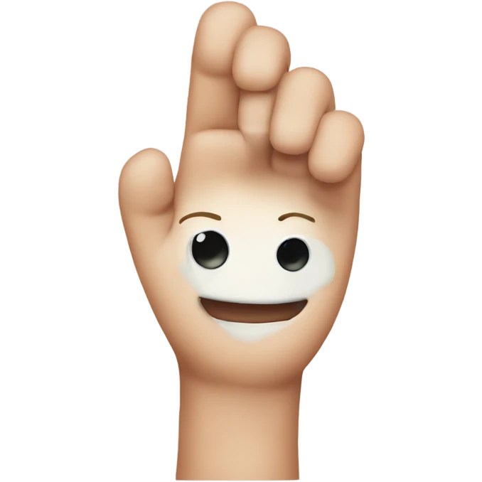 Thumb with a face emoji