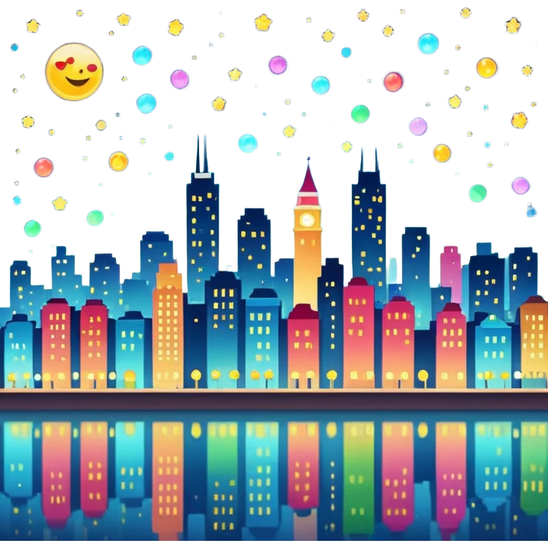 Sparkling Night View emoji