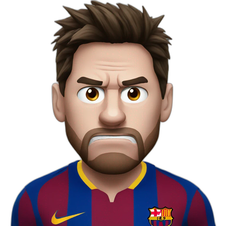 messi angry emoji