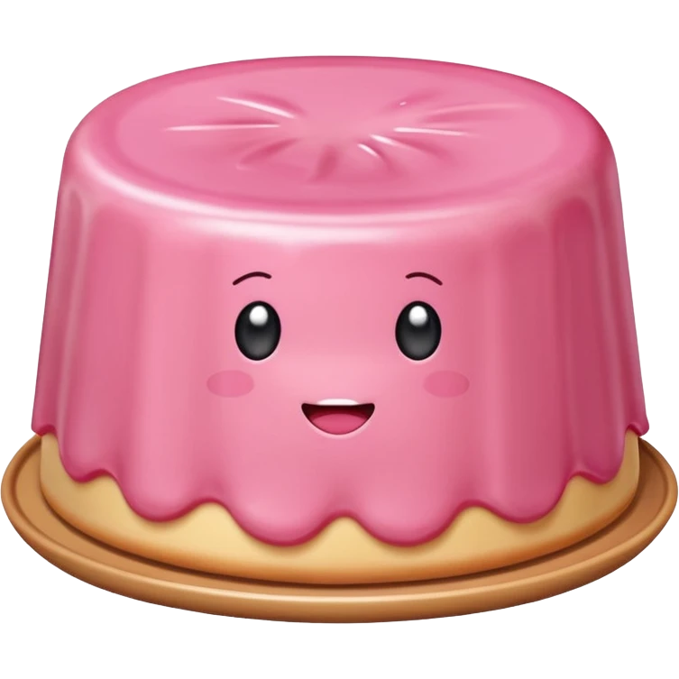 pink kawaii SPAM flan  emoji