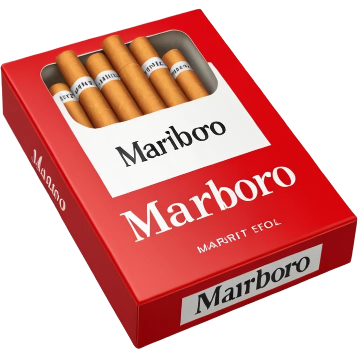 cigarette marlboro with the name Marlboro on the package MARLBORO
 emoji