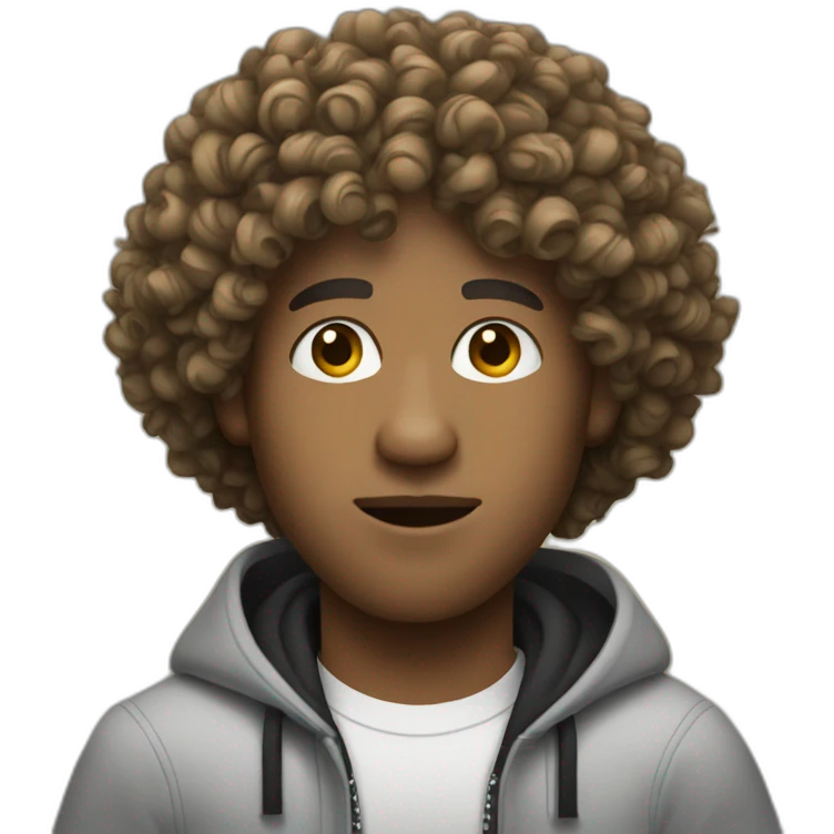 curly hair rapper guy emoji