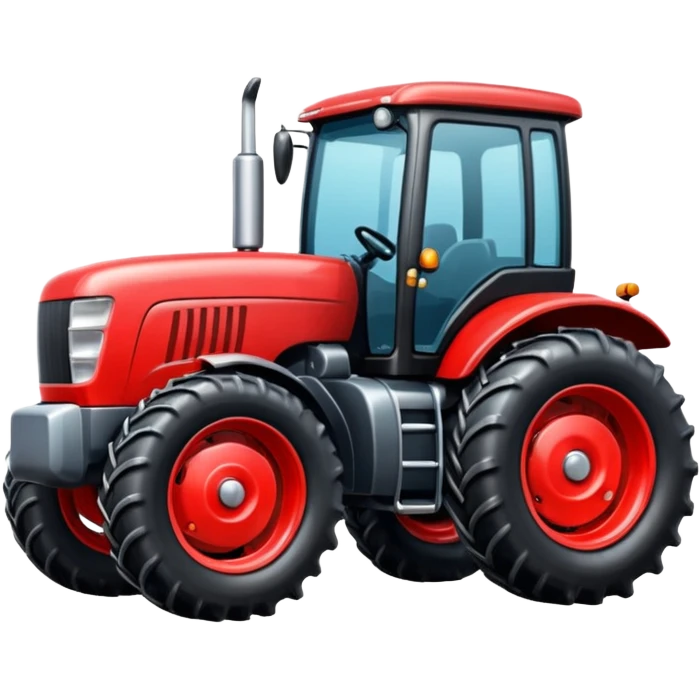 červeny moderny  traktor emoji