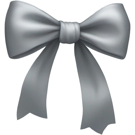 gray bow emoji
