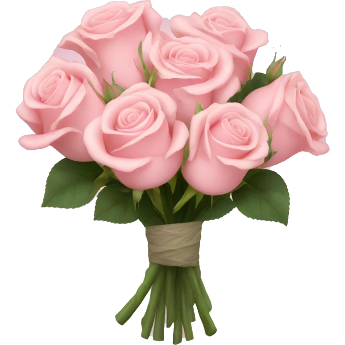light pink rose bouquet  emoji