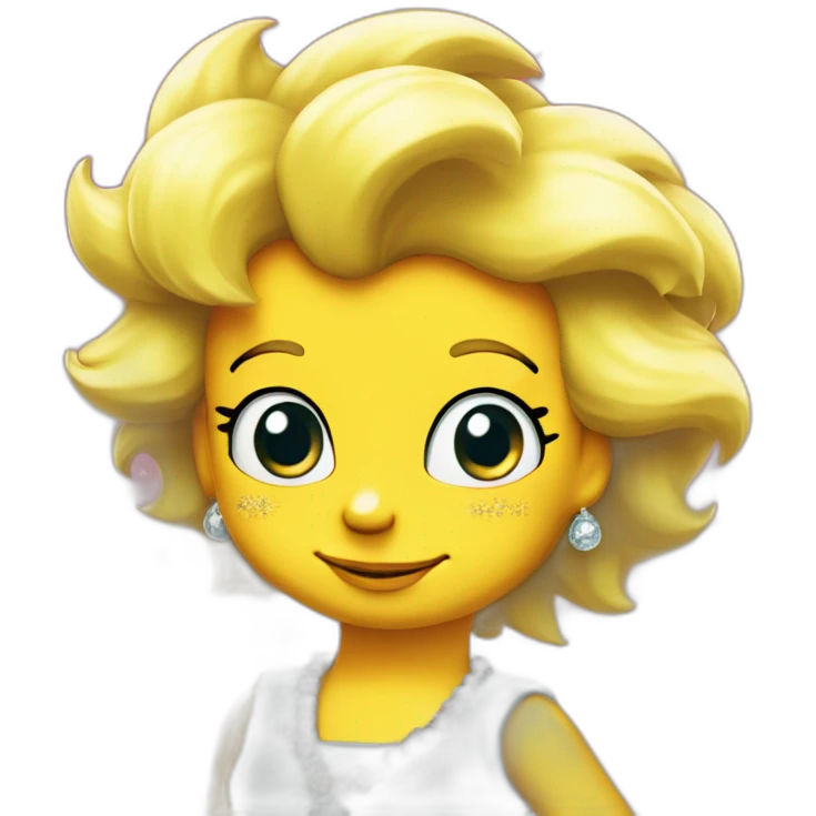 Lisa Simpson with Sparkling emoji