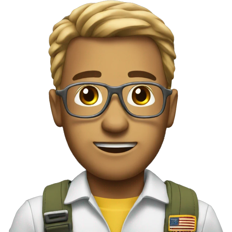The pilot is on the plane emoji