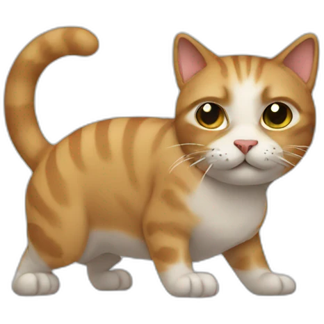 a cat pooping emoji