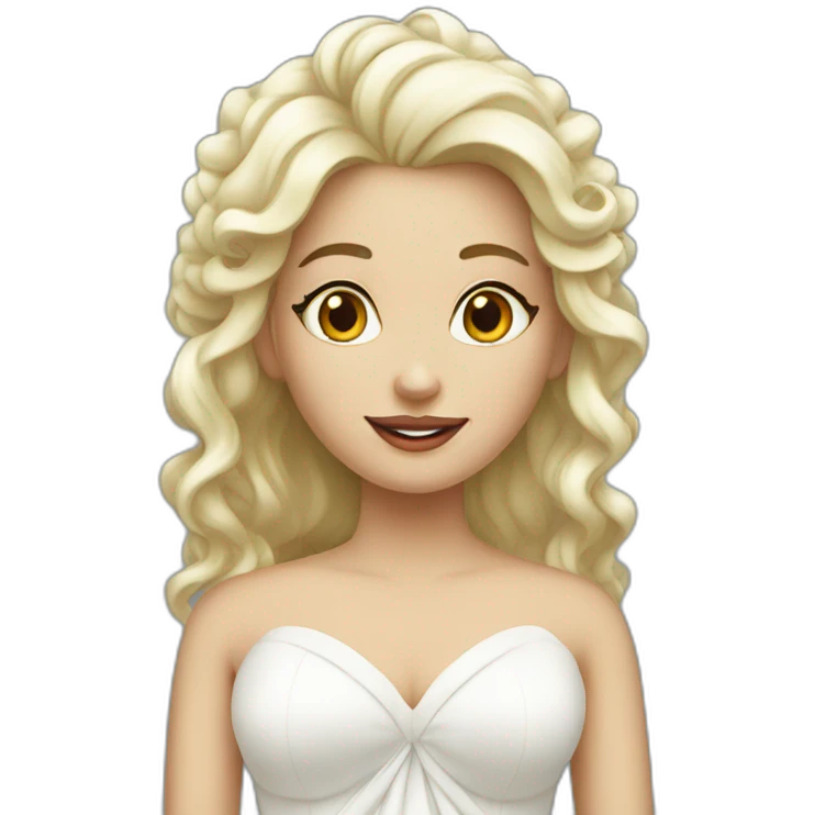 mariée blanche emoji