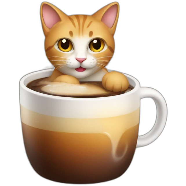 cat drink caffeine  emoji