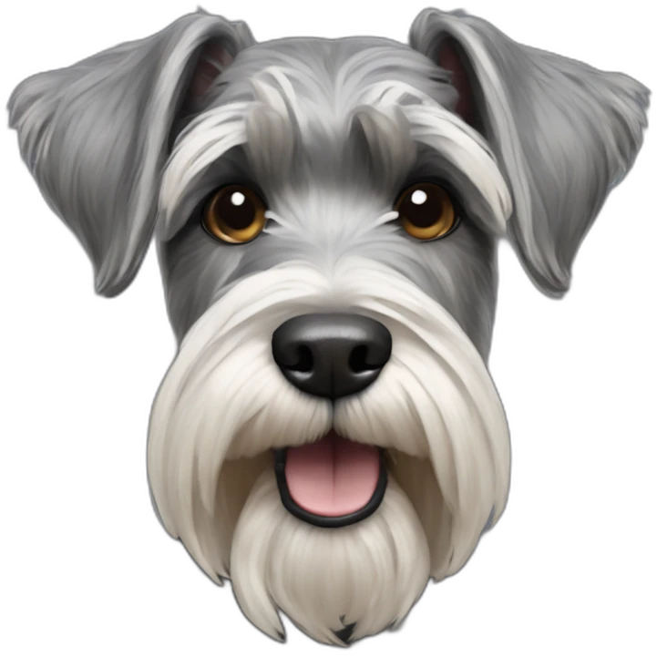 hyper realistic schnauzer emoji