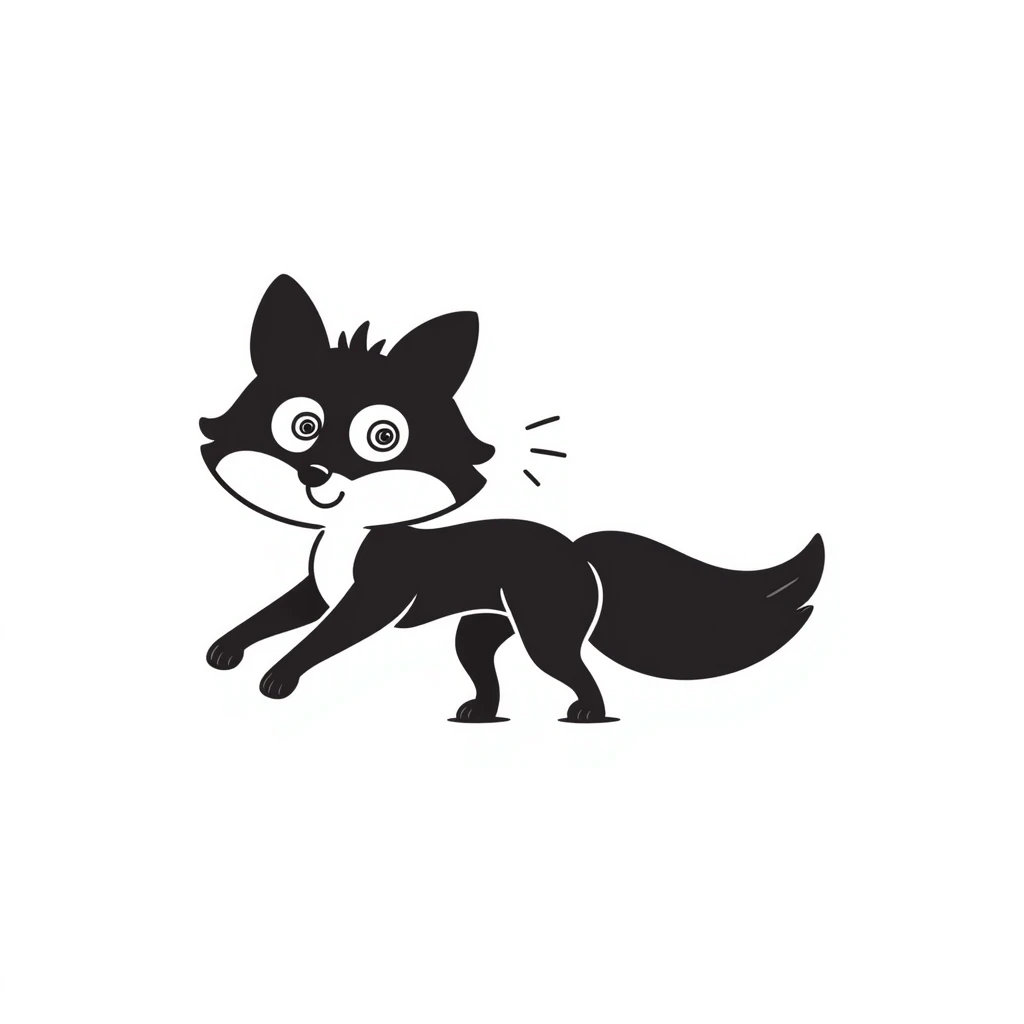 dizzy fox with spiral eyes emoji