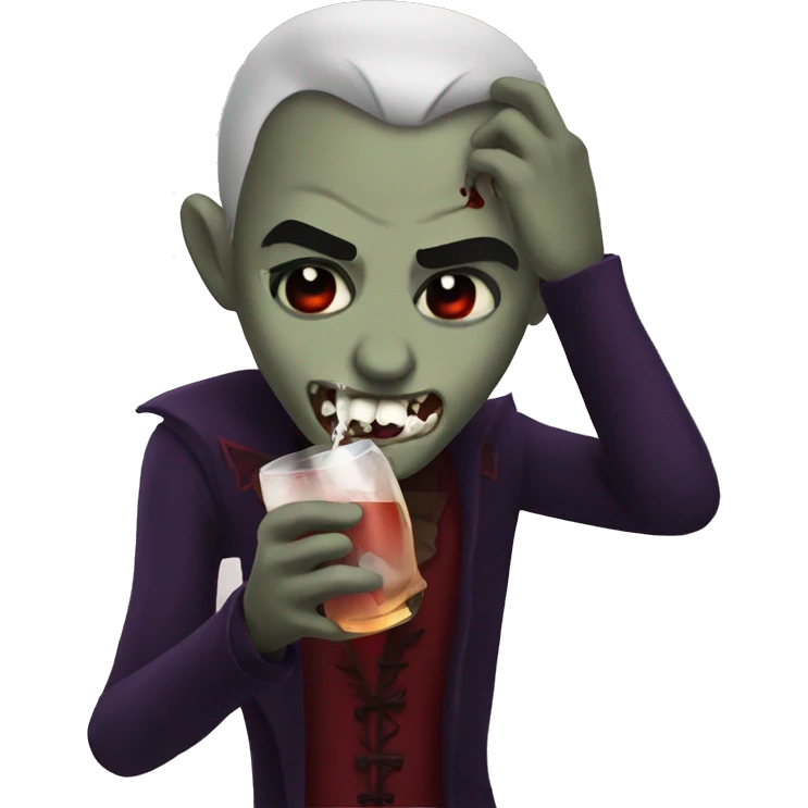 vampire drinking emoji