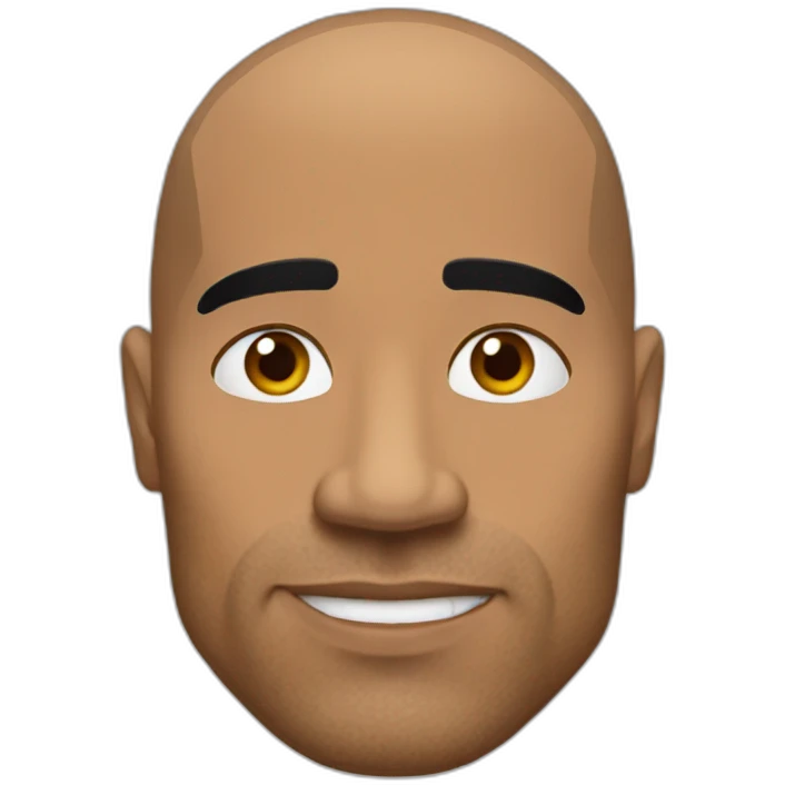 The rock eyebrow emoji