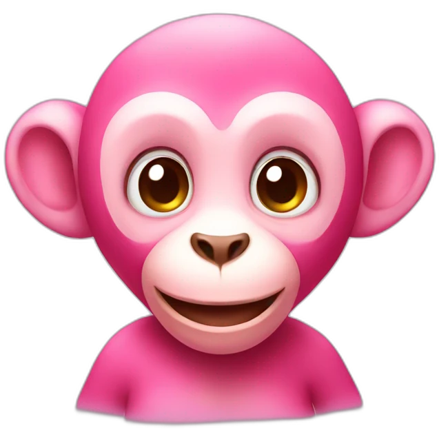 lovely pinky monkey emoji