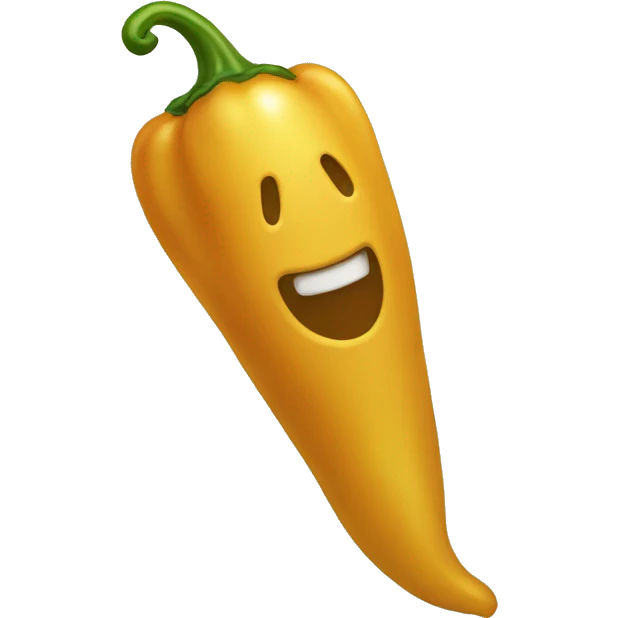 a golden pepper emoji