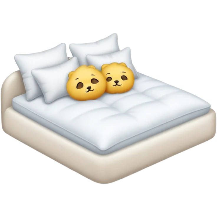 cozy bed with pillow emoji
