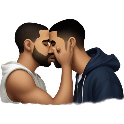 drake kissing drake kissing drake kissing drake emoji