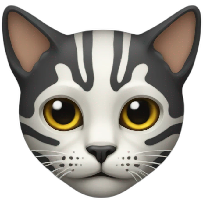 cat with a skeleton head emoji