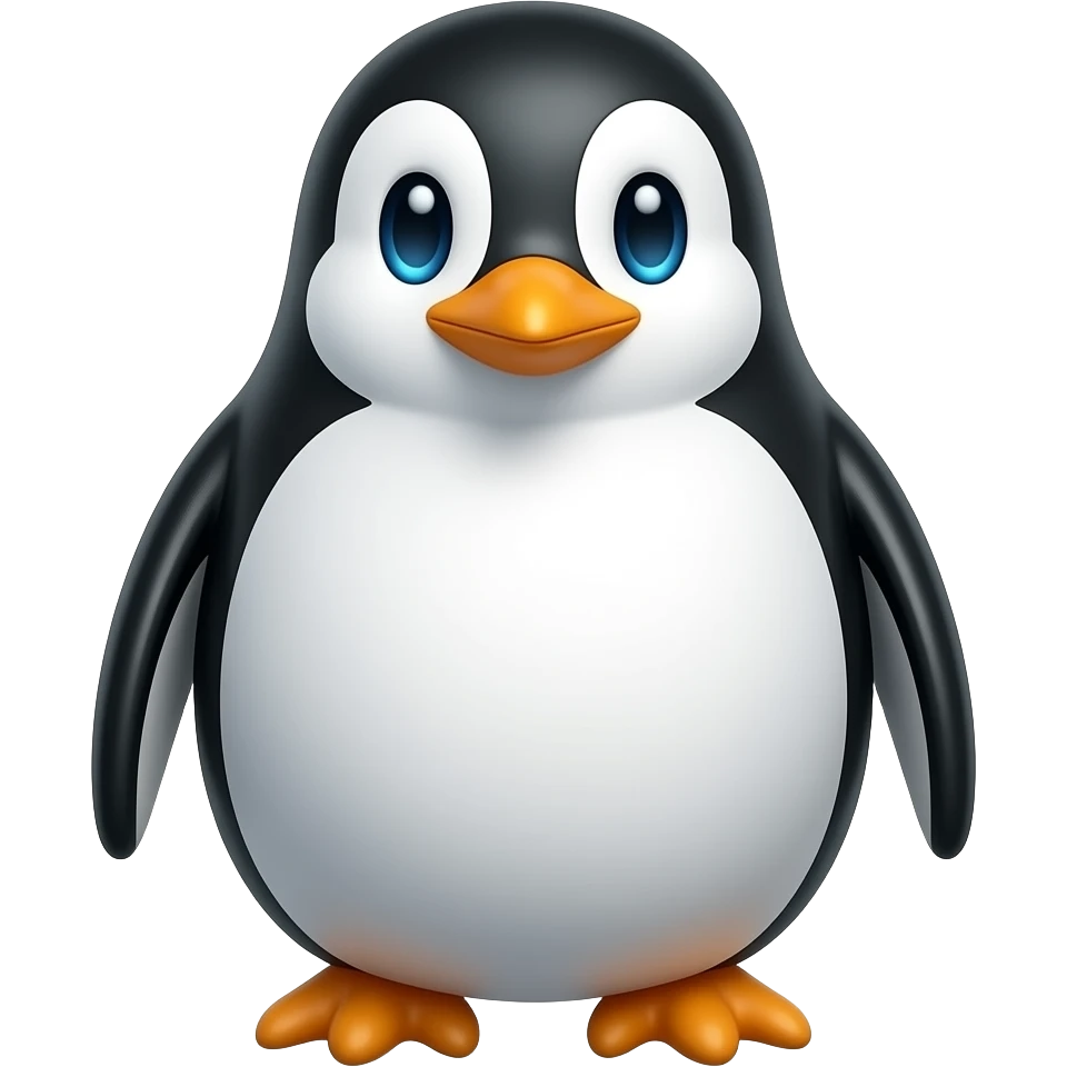 Robot penguin emoji (full body) emoji