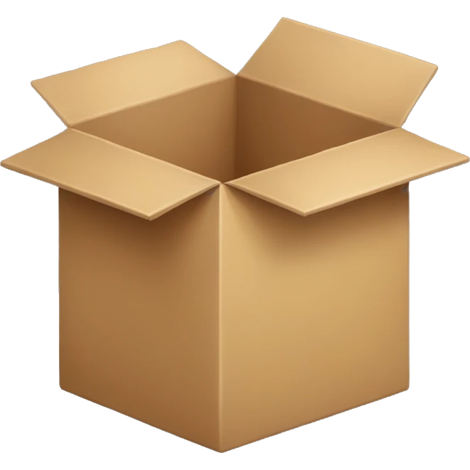 an empty box emoji