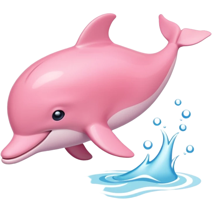 Pale pink dolphin emoji